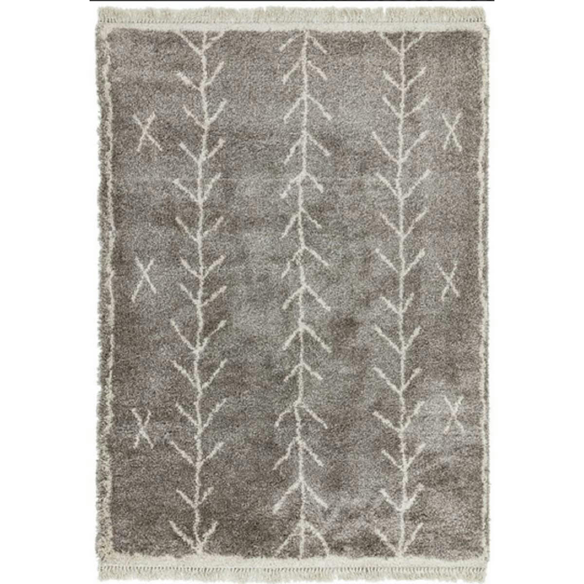 DIKO - Tapis style berbère en Polypropylène Gris foncé 120x170 cm