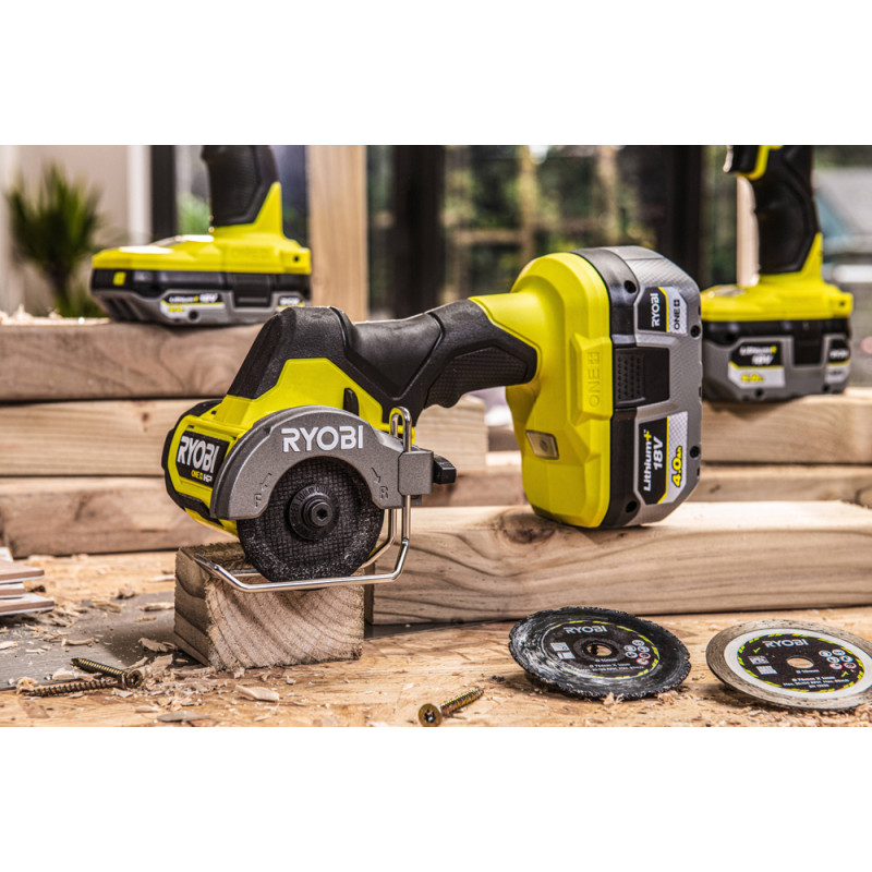 Meuleuse d'angle compacte sur batterie One  HP RCT18-0 18 V RYOBI
