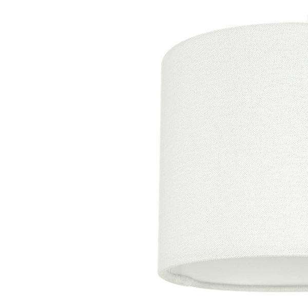 Abat-jour rond blanc Ø15cm GoodHome Kpezin