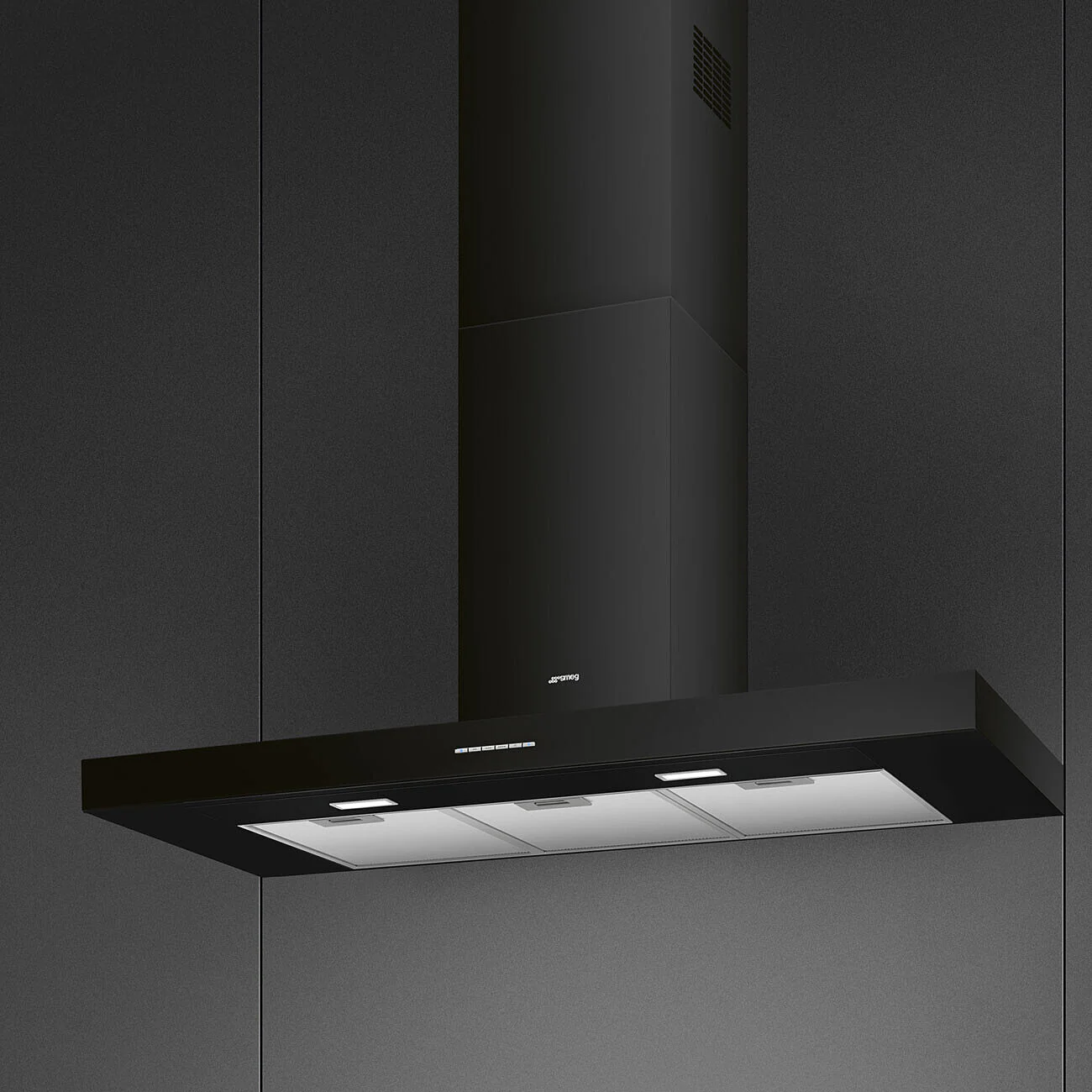 110cm Chimney Hood Black