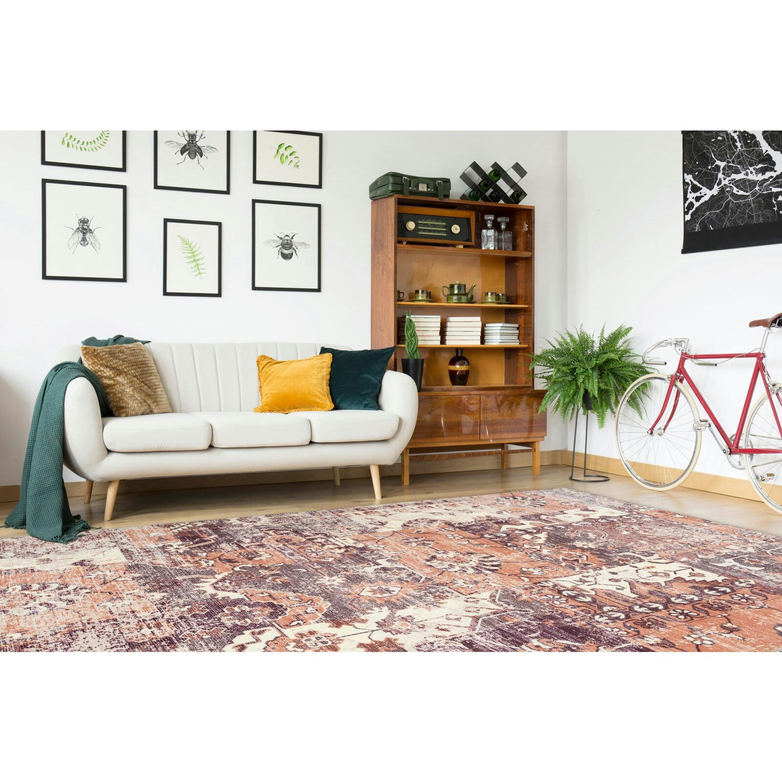 INDIANA 400 - Tapis tissé Coton Multicolore