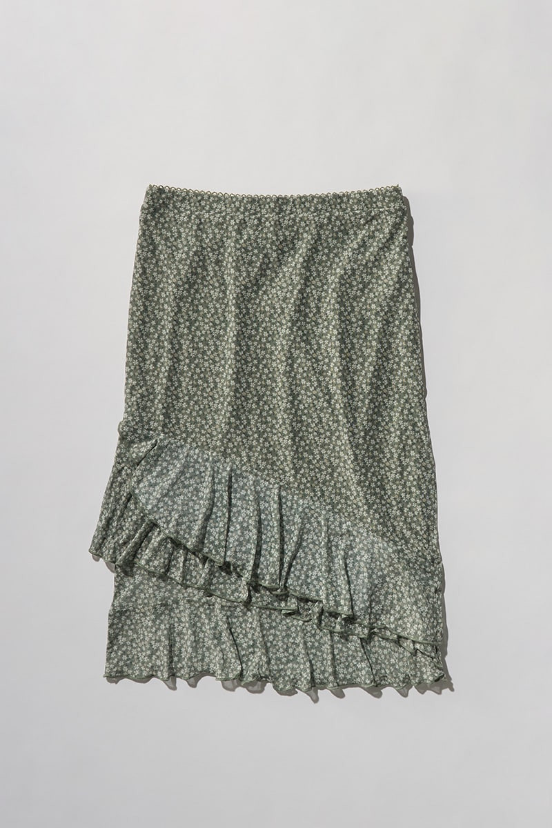 Hello Franki Floral Ruffle Midi Skirt for Girls