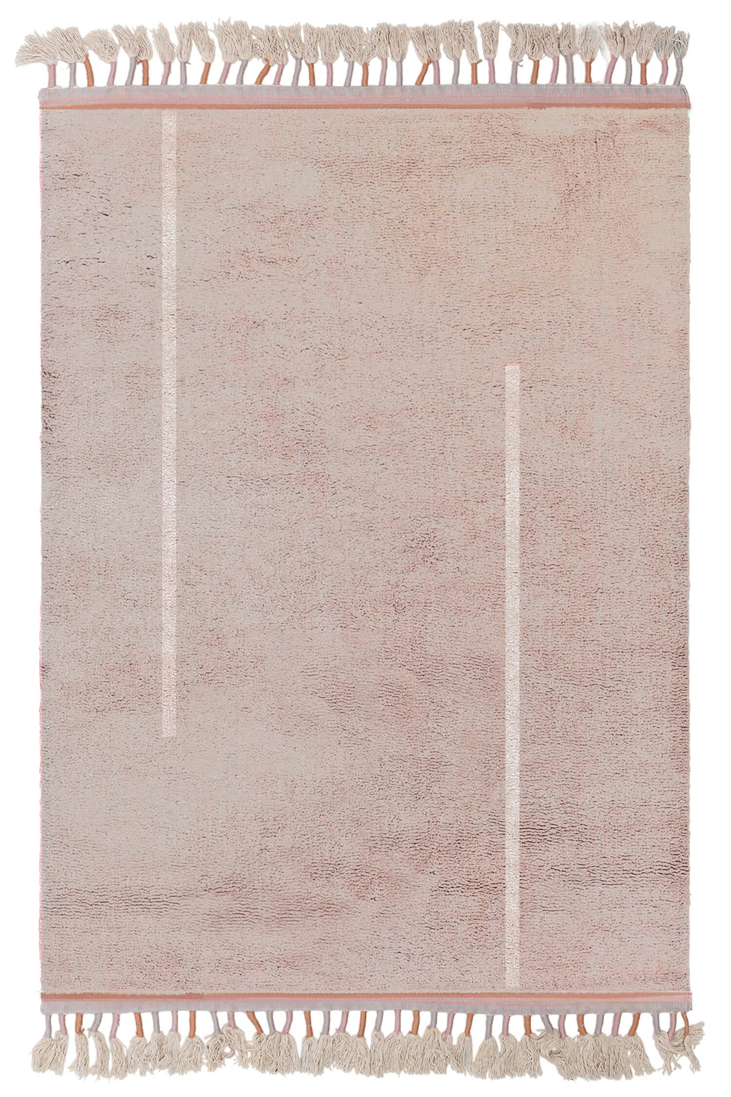 HAPPY - Tapis enfant en coton lavable beige 140x200