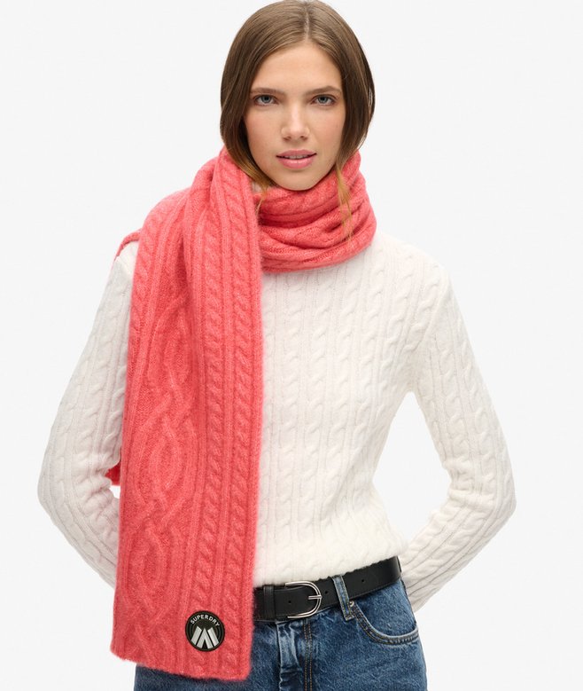 Cable Luxe Knit Scarf