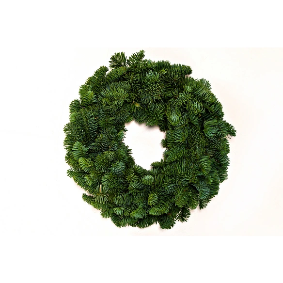 Adventskranz, 35 cm, ungarniert, halbrund gebunden