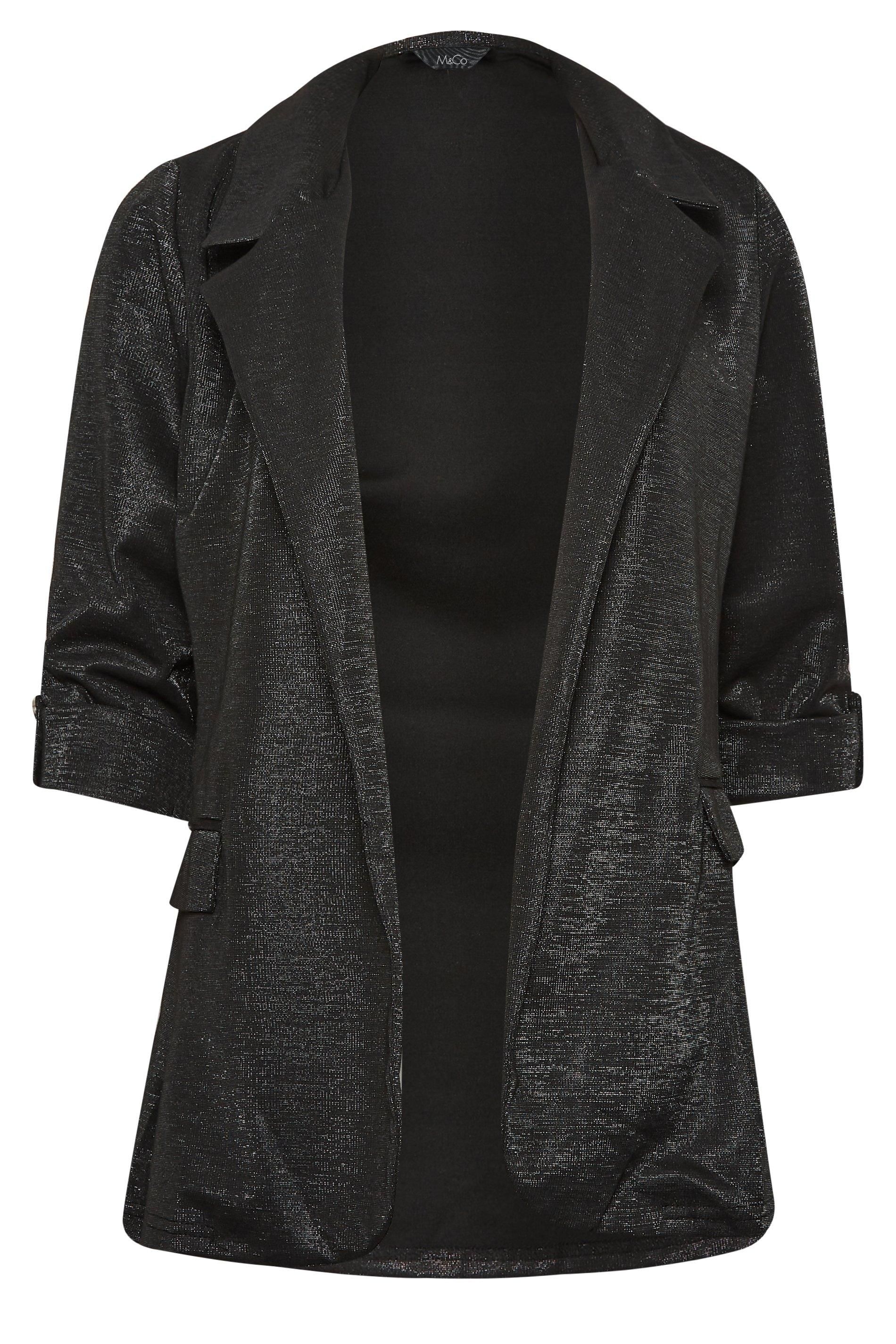 M&Co Black Shimmer Blazer