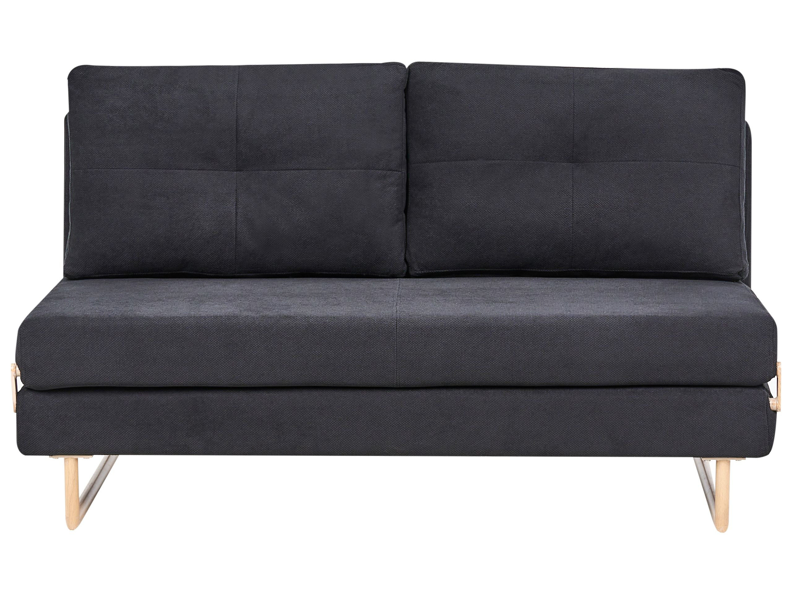 Sofa 3-osobowa rozkładana czarna