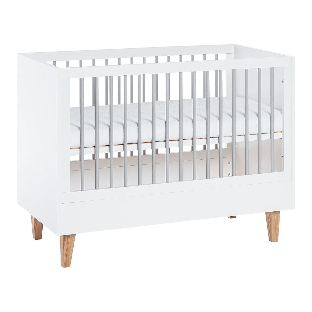 DUO - CONCEPT - Lit bébé 60x120 commode à langer jaune