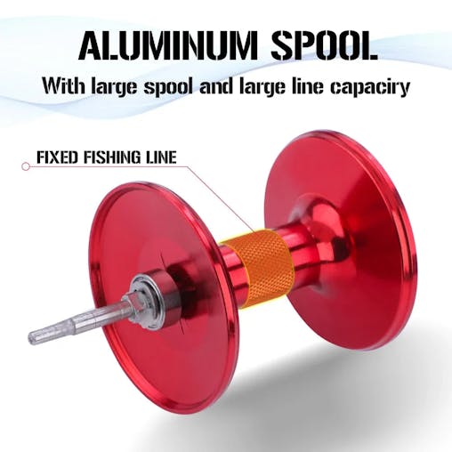 NNEOBA rolling Drum Fishing Reel 28kg Max DragRight Hand Red