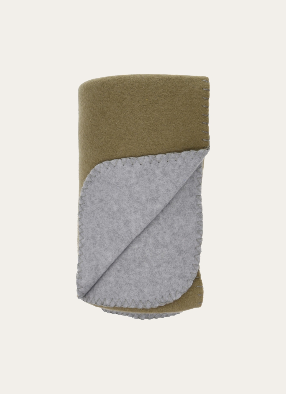 PLAID POLAIRE BICOLORE VERT