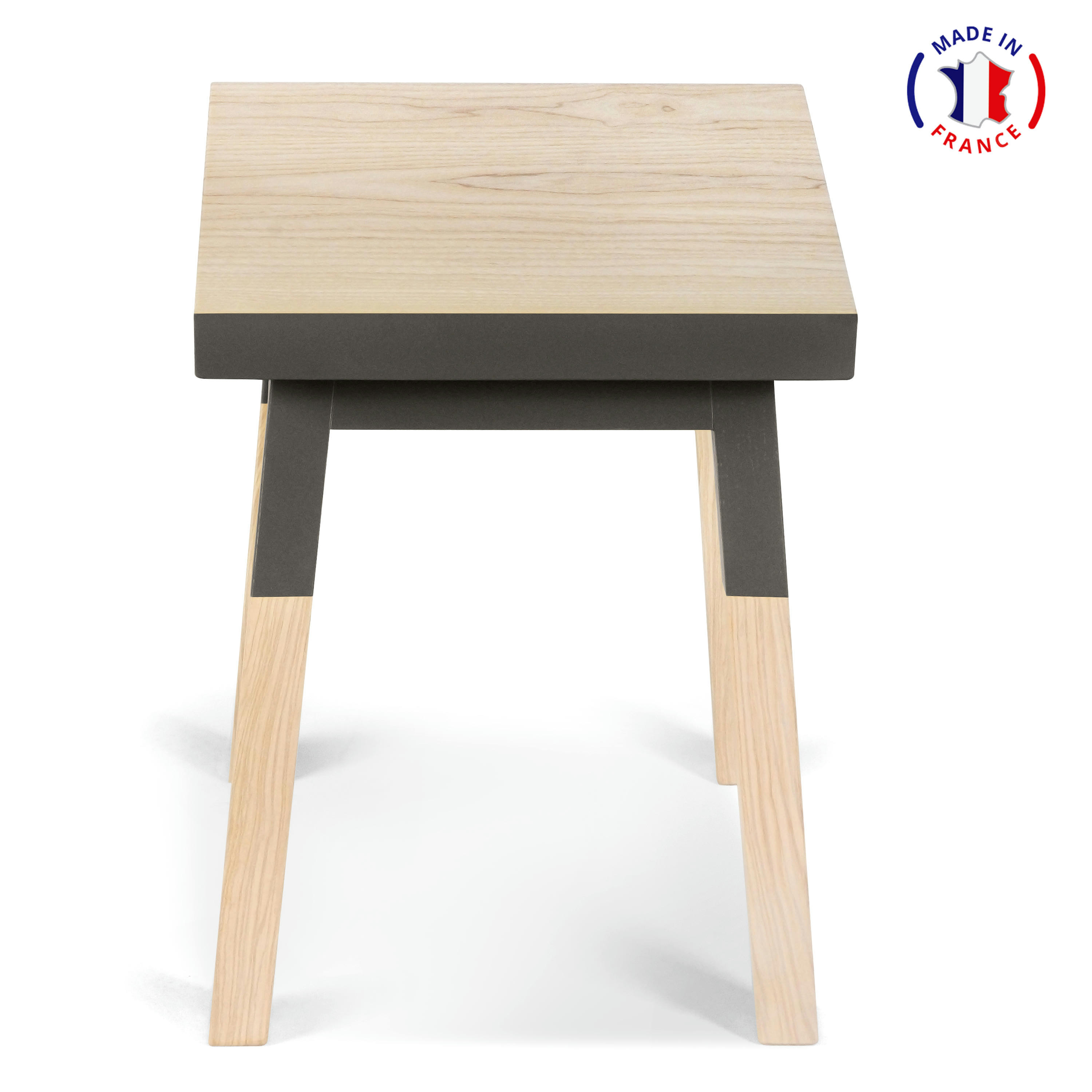 EGEE - 2 tabourets 100% frêne massif, assise 35 cm