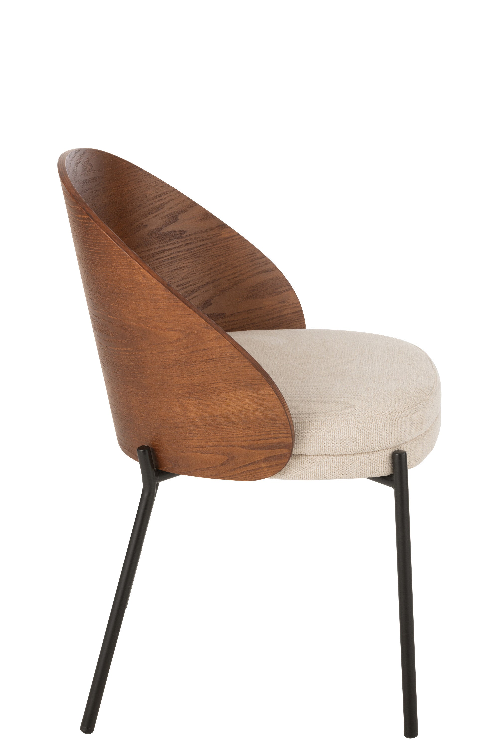 J-Line stoel Lone - multiplex/metaal - bruin/beige
