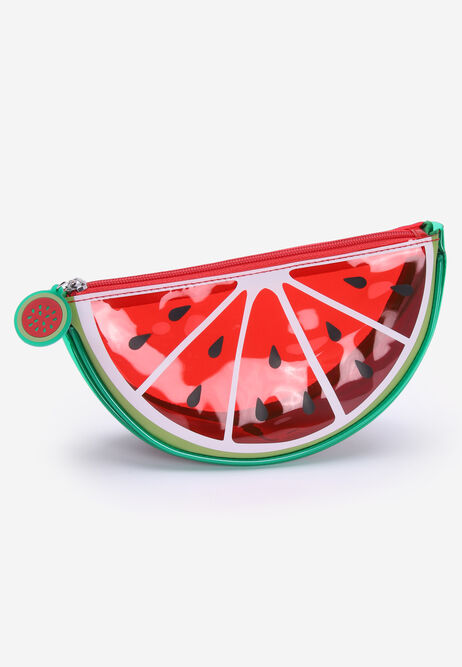 Womens Red Watermelon Cosmetic Bag
