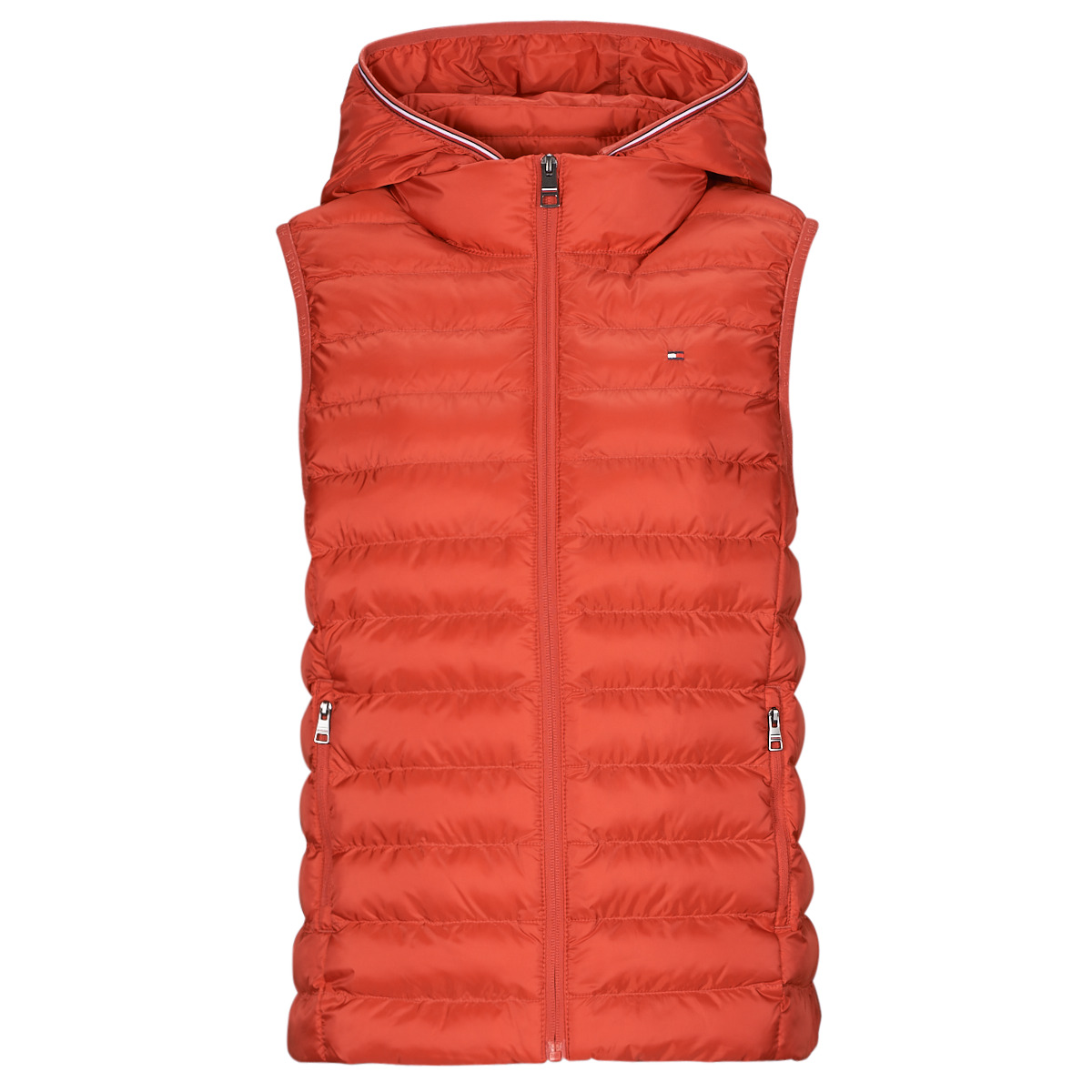 Tommy Hilfiger - LW PADDED GLOBAL STRIPE VEST - Red