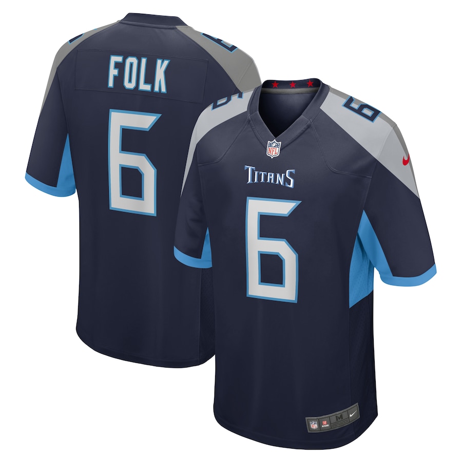 Nick Folk Tennessee Titans Nike Team Game Jersey -  Navy