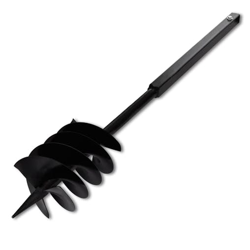 NNEVL Ground Drill with Handle 180 mm with Extension Tube 9 m Steel