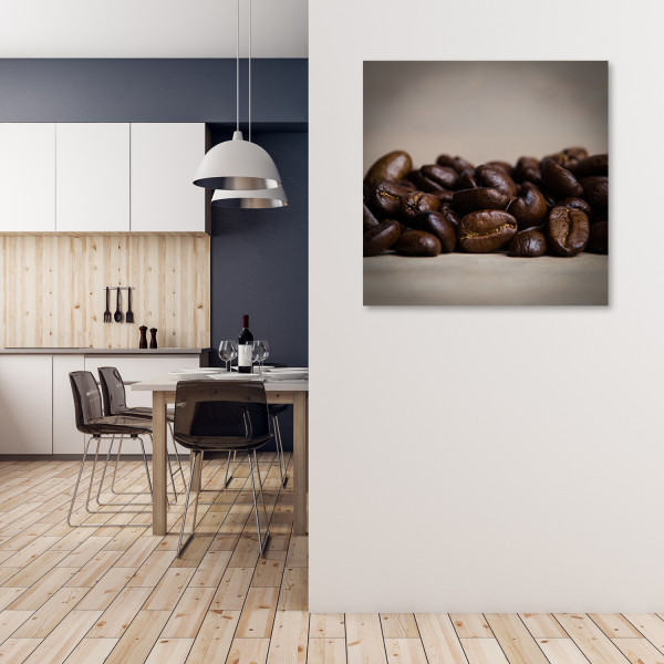 Feeby Obraz na płótnie, Ziarna kawy do kuchni 30x30