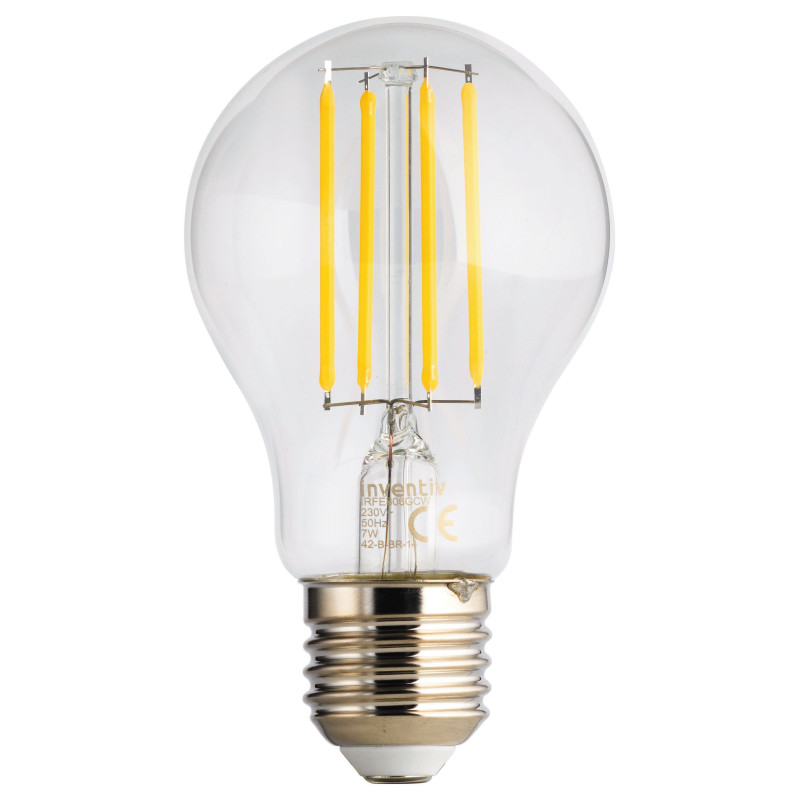 Ampoule à filament LED E27 blanc chaud 7 W 806 lm INVENTIV