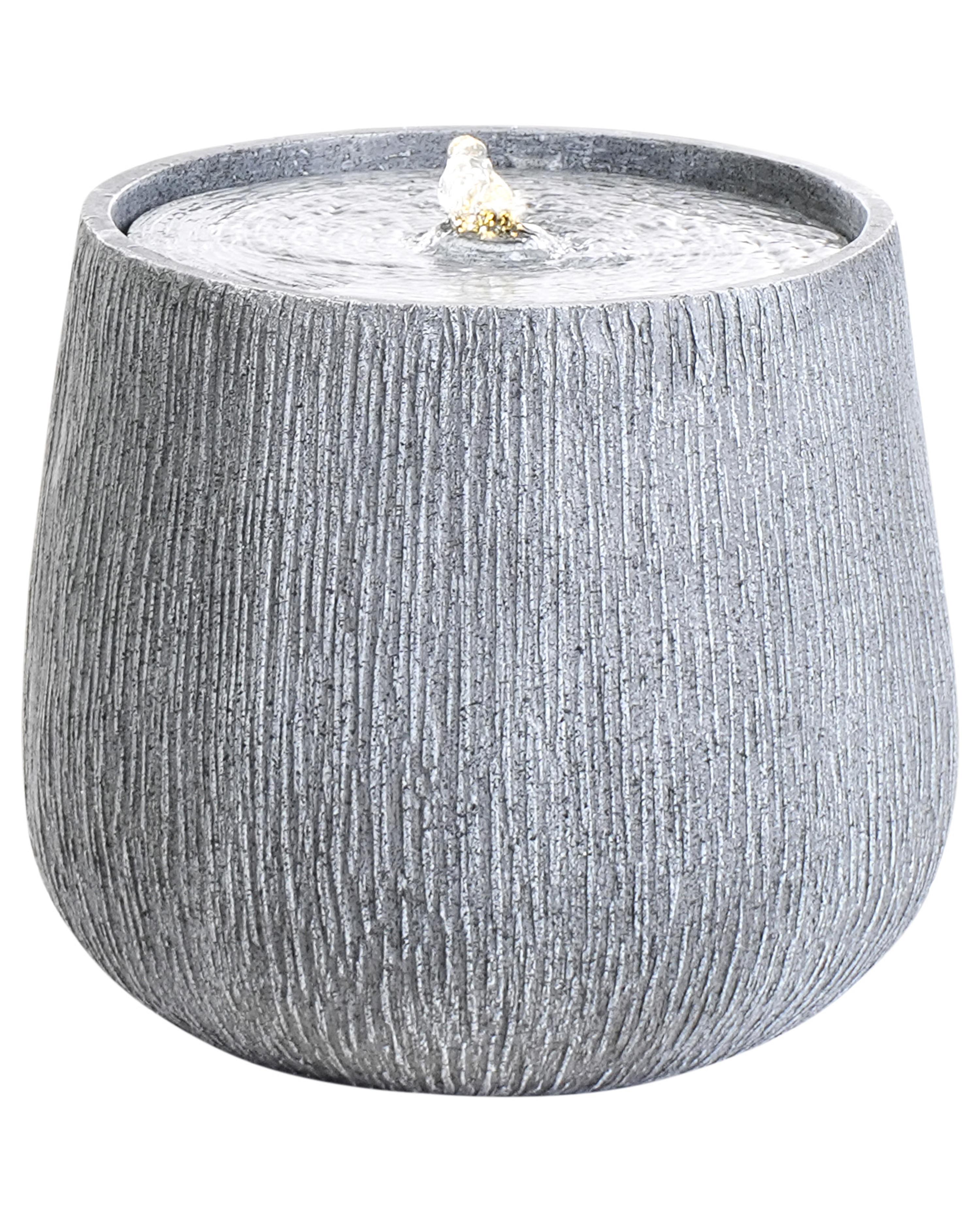 Garden Water Feature LED CASCATA Grey