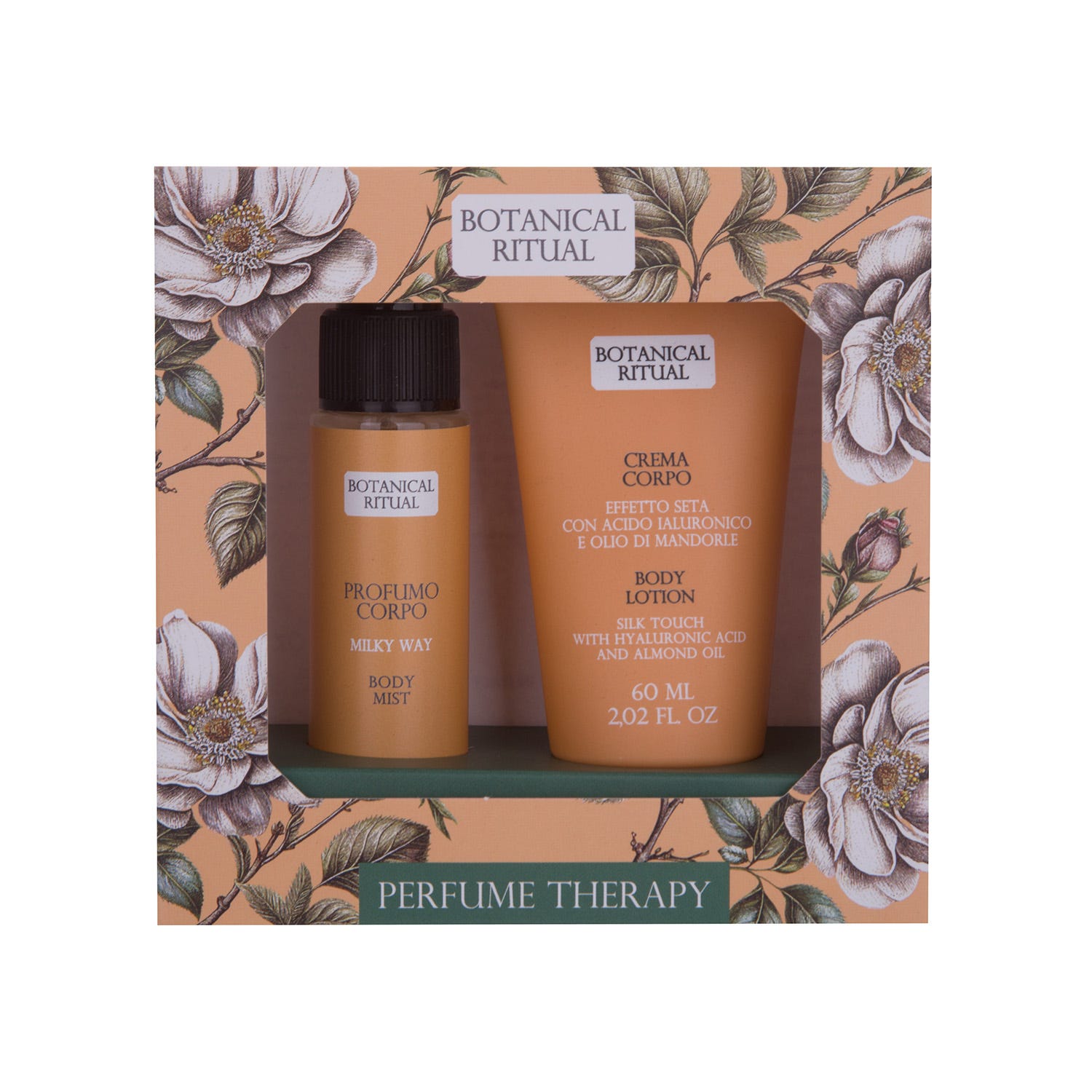 Set regalo crema e profumo corpo fiori Botanical Ritual