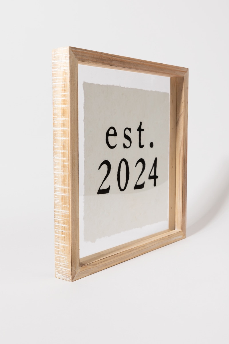 Est 2024 Wall Plaque