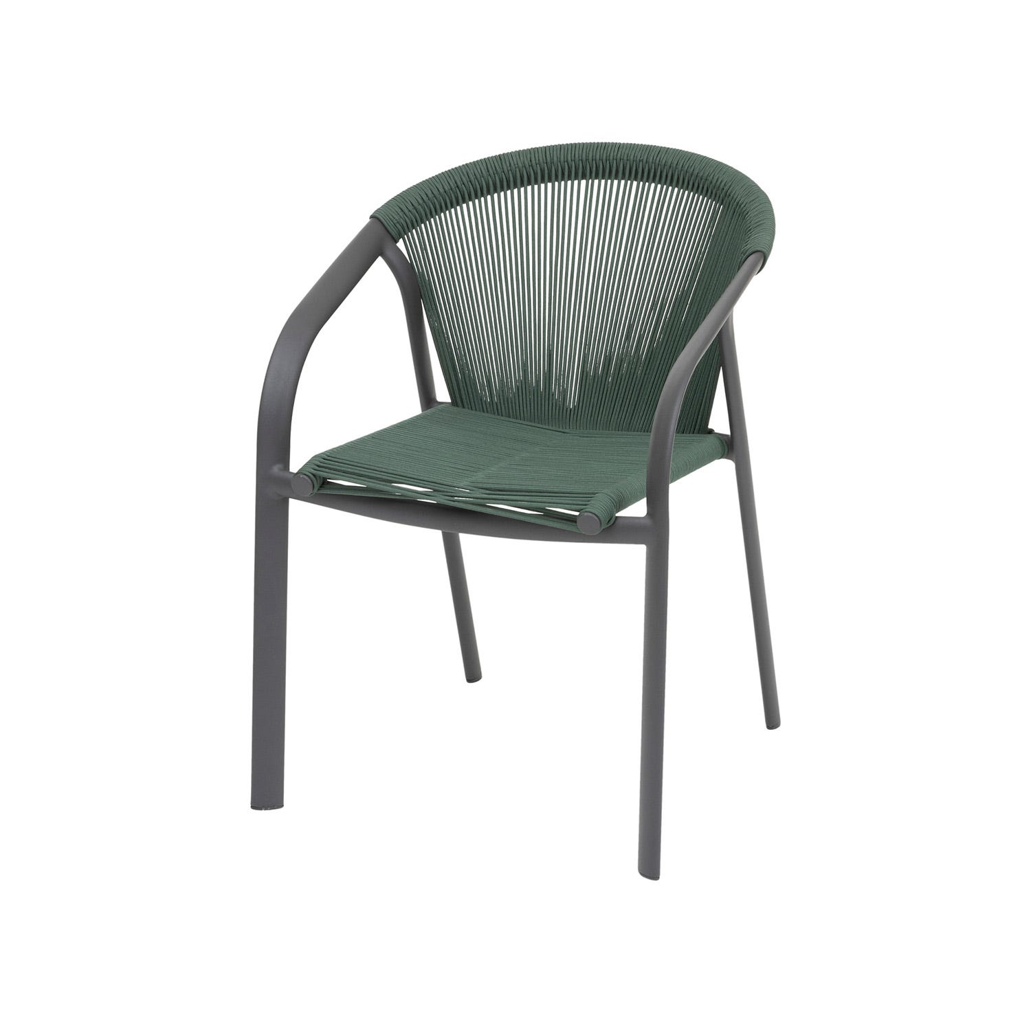 Sedia da giardino con braccioli Emperia verde