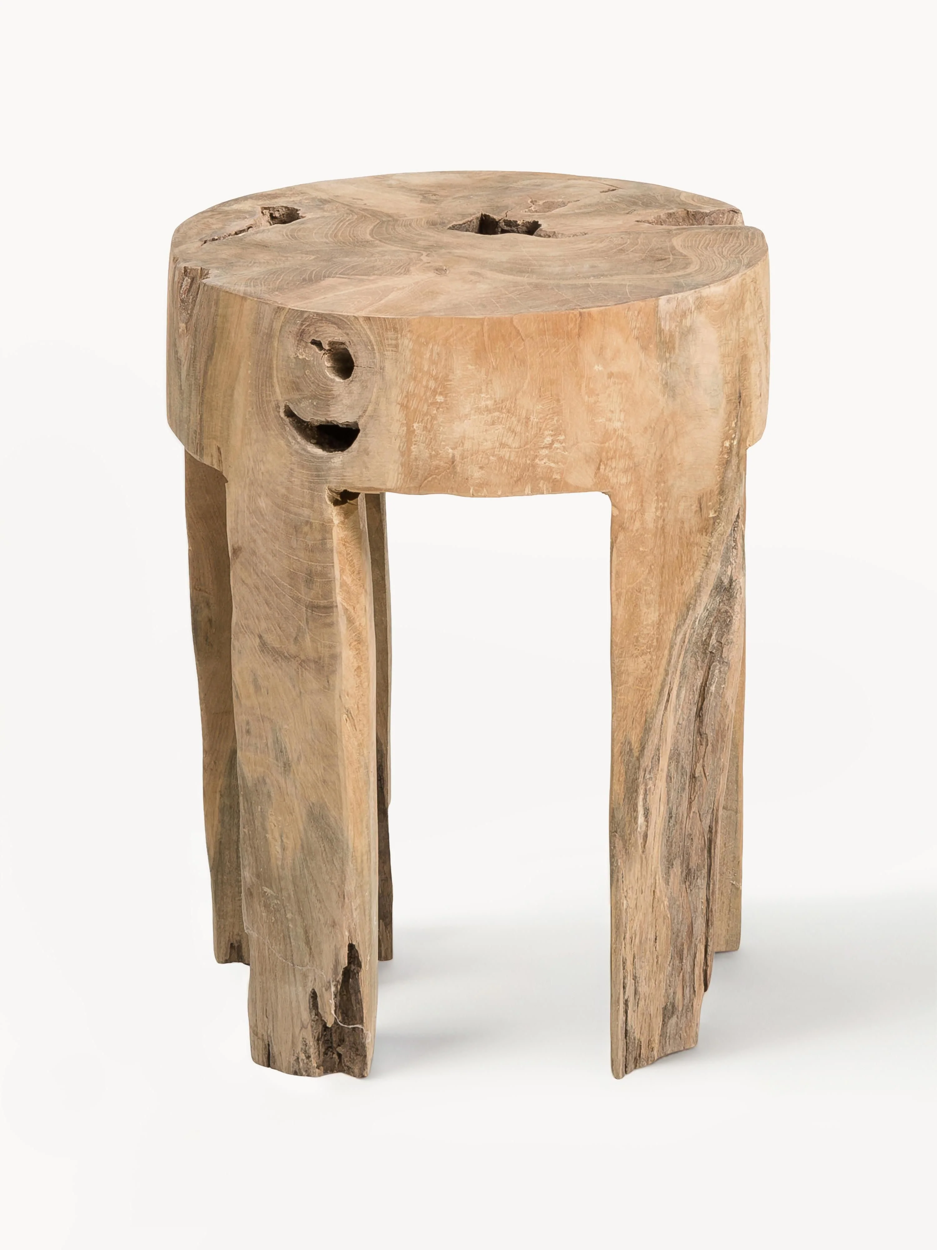 Hocker Java aus Teakholz