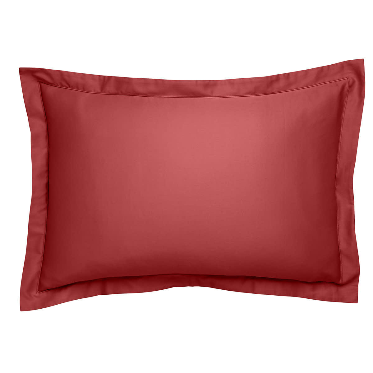PARTITION - Taie d'oreiller   Satin de coton Coloris Rouge 50x75 cm - DODO