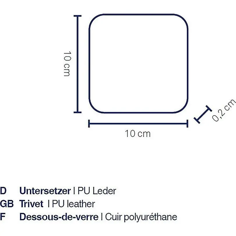 Glasuntersetzer 4er-Set Kimara