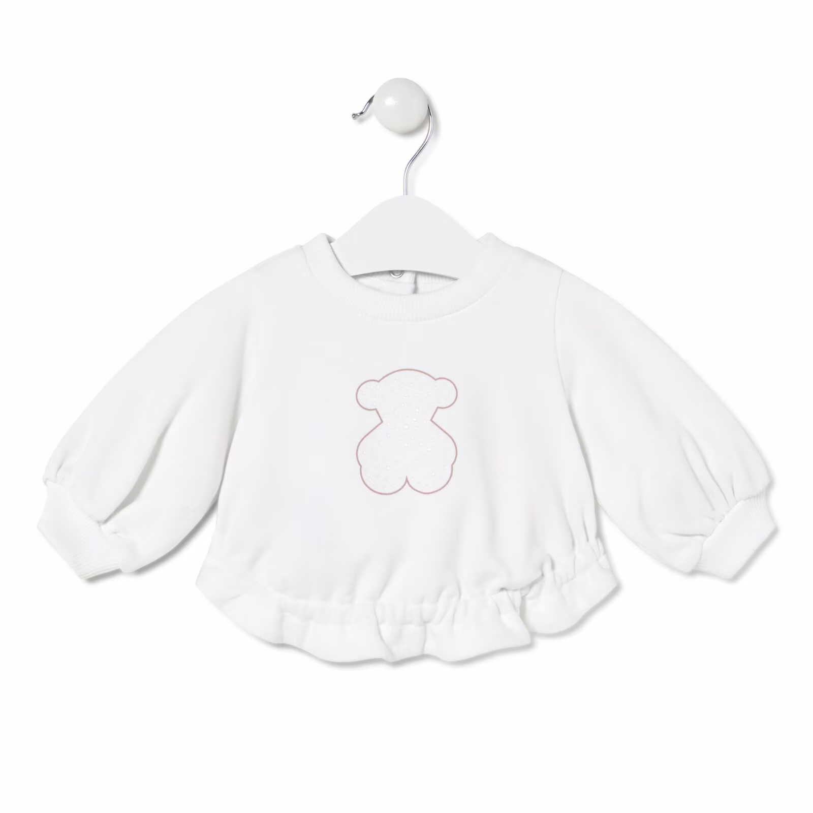 Camiseta con oso Party blanco