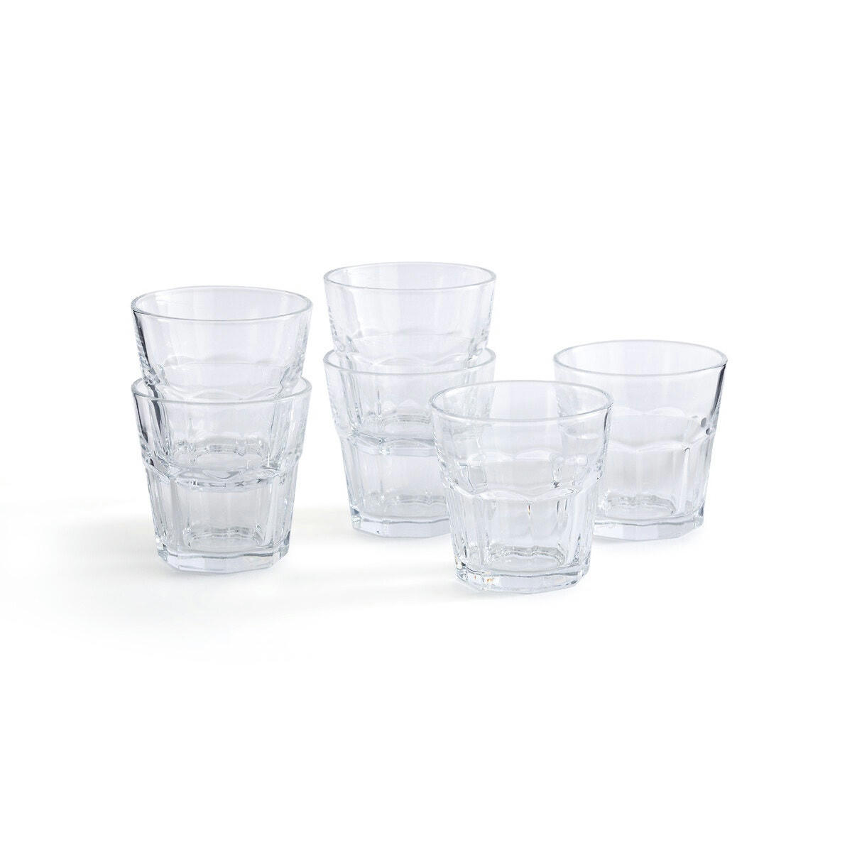 Lot de 6 gobelets à facettes, Faceta