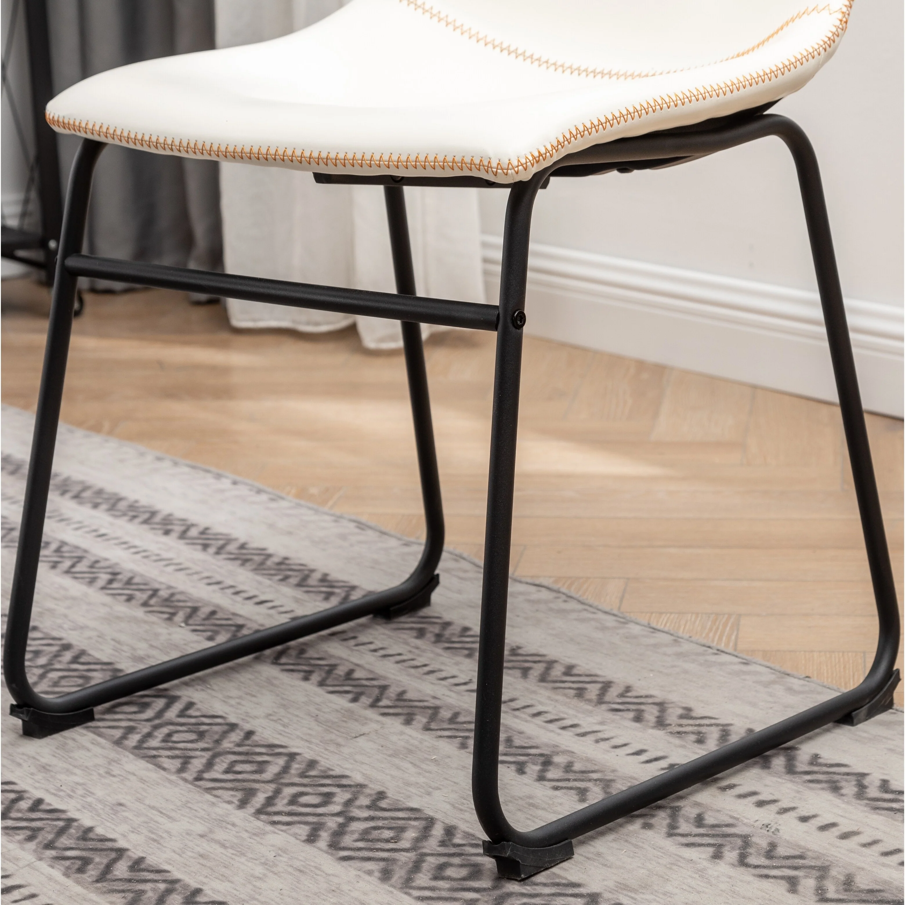 Roundhill Furniture Aryven Industrial 7-Piece Dining Set