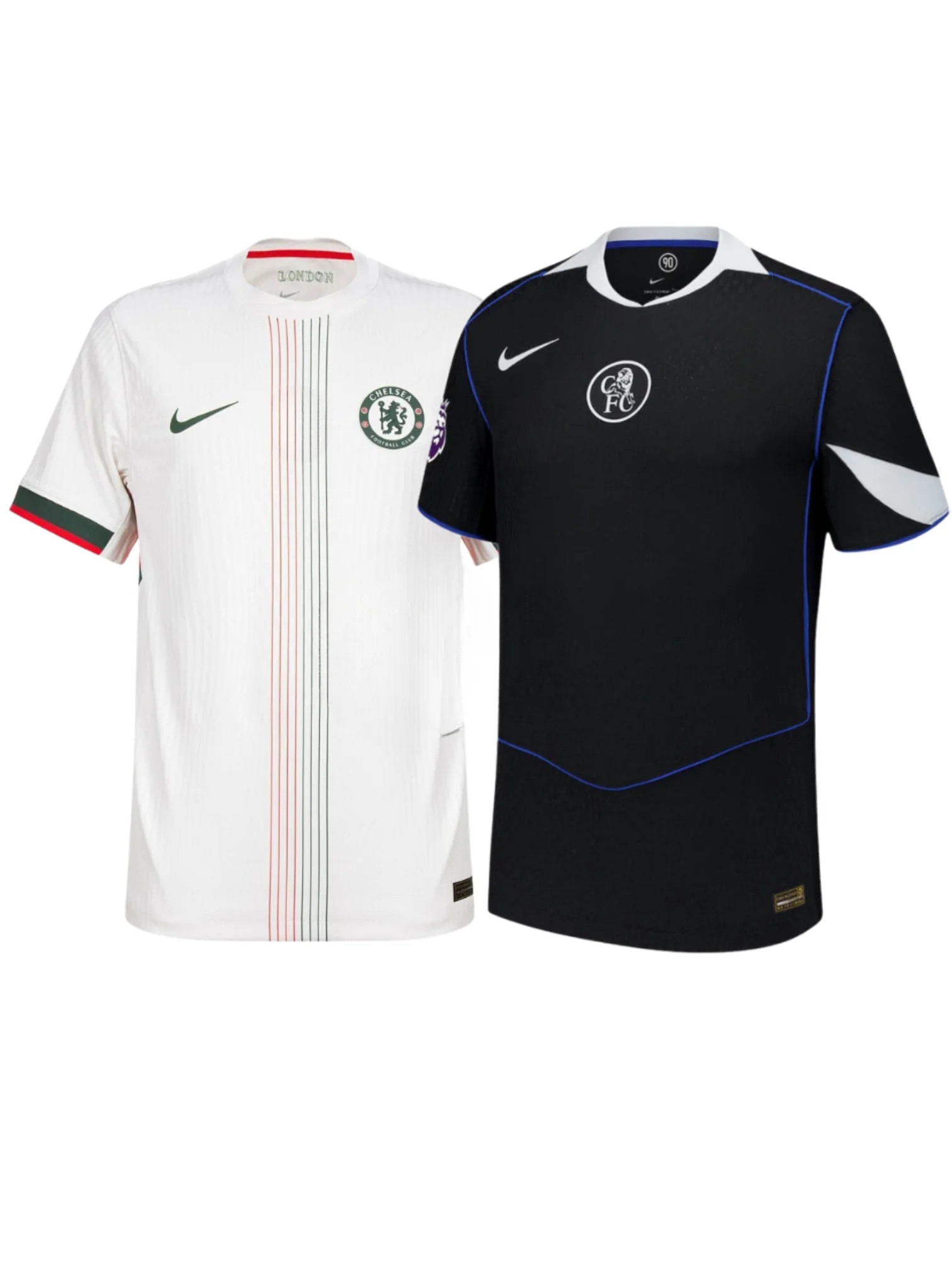 COMBO Chelsea Away + Third Jerseys 2025/2026 - World Champion Patch