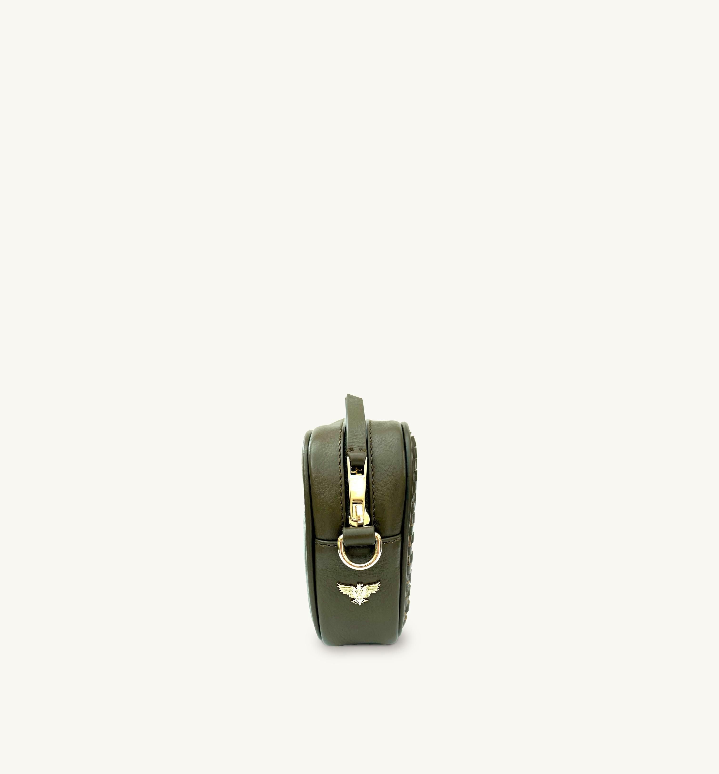 Apatchy London The Penelope Woven Leather Camera Bag