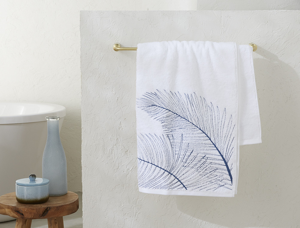Drap de bain brodéLes alizés