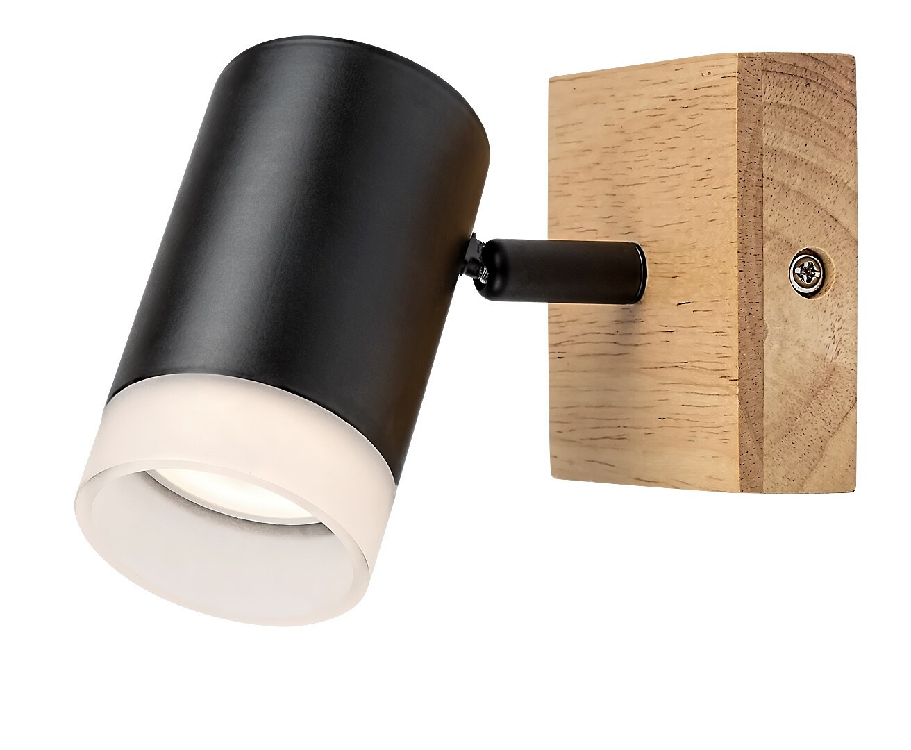 Kinkiet dąb-czarny Toras 1xGU10x 5W wym:13x6x16cm IP20 Rabalux