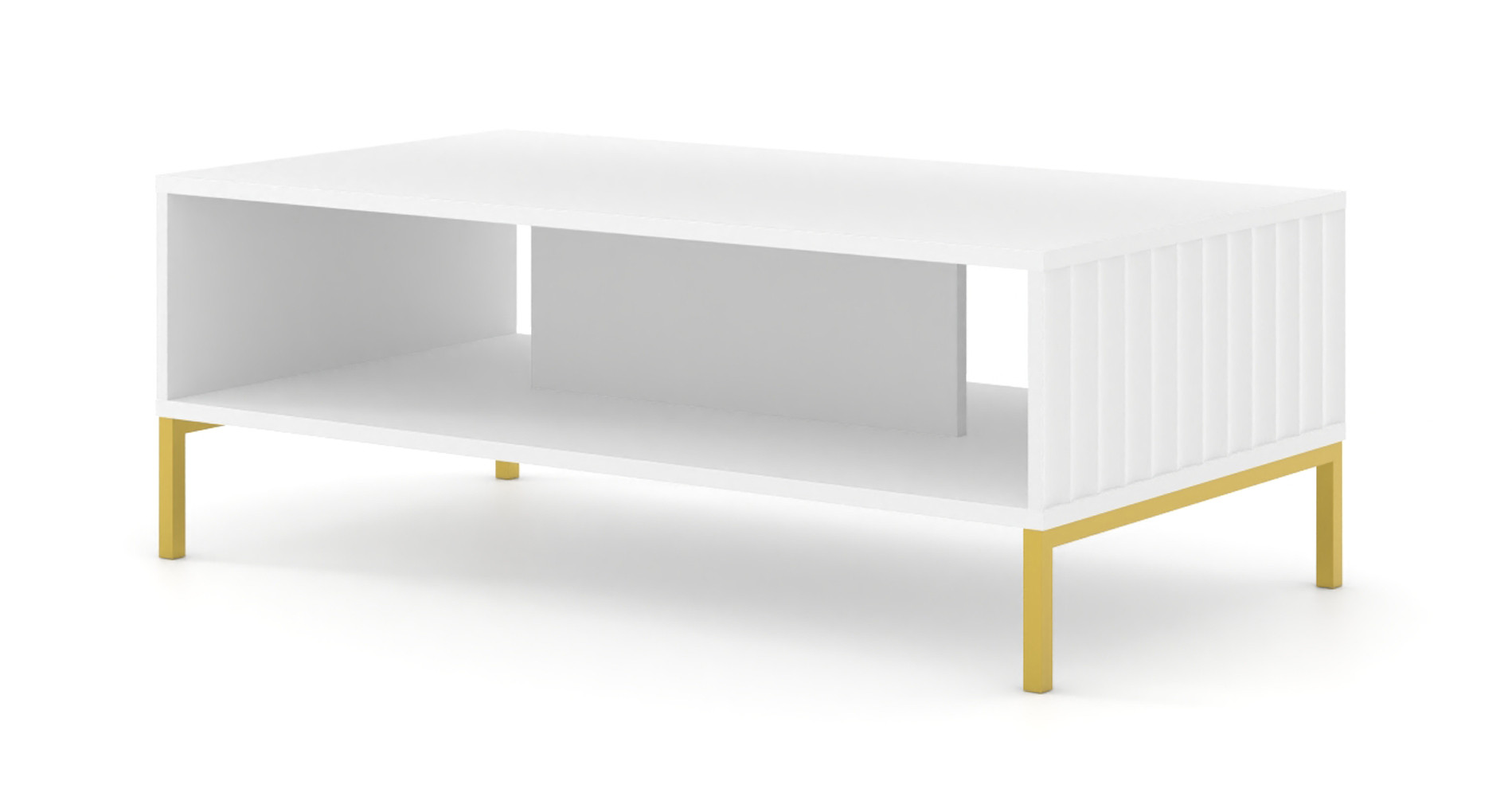 Stolik kawowy WAVE 90x60 cm frez biały mat