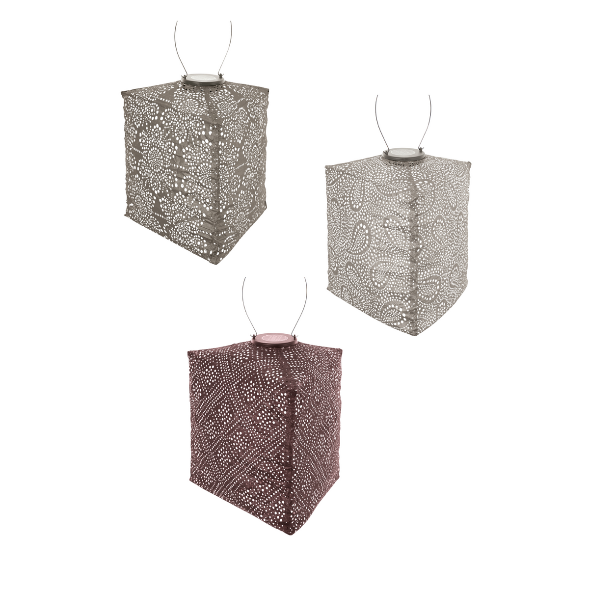 Lumiz solar lampion - triangle set 3 stuks