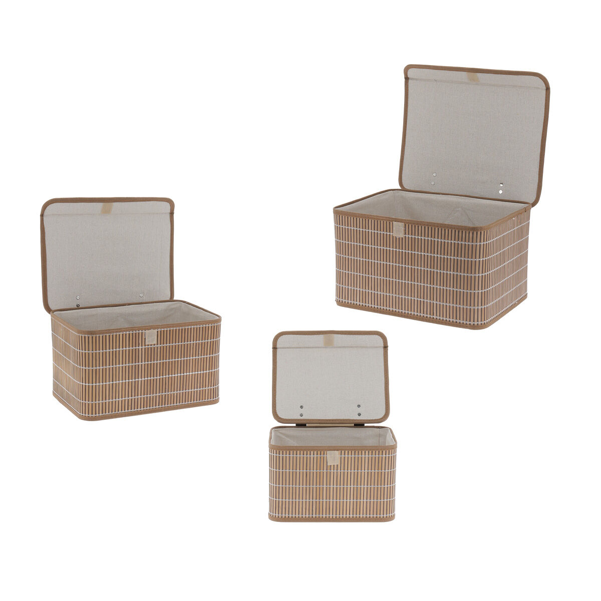 Cesto wc bambu e tecido