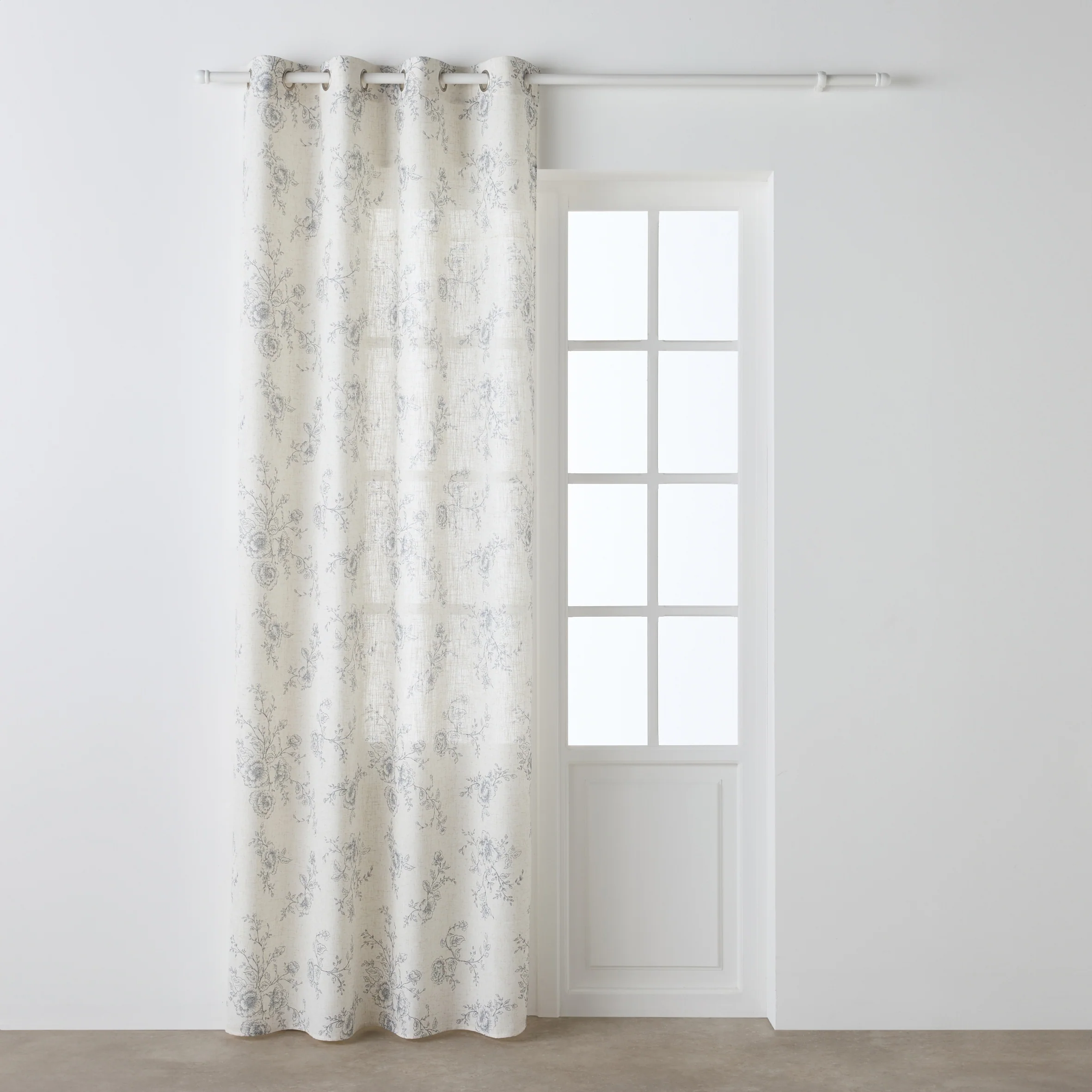 Rideau JEANNE coloris gris bleuté 140 x 260 cm