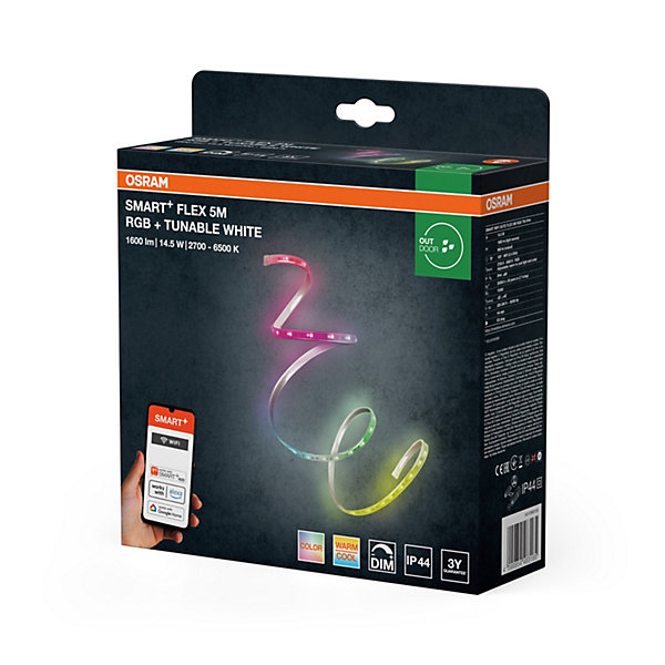 OSRAM Bande LED SMART  WIFI OUTD 5M, blanche, 14W, 850lm