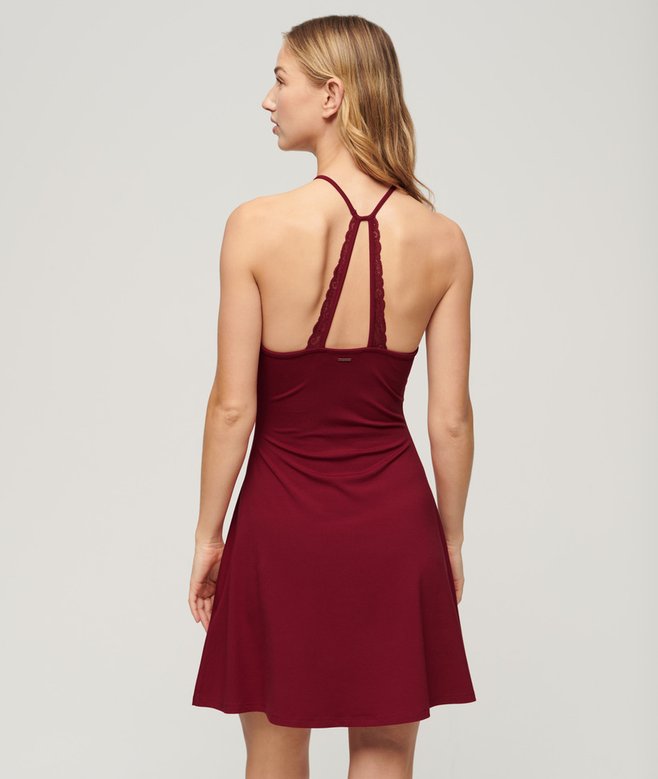 Mini Jersey Fit-and-Flare Dress