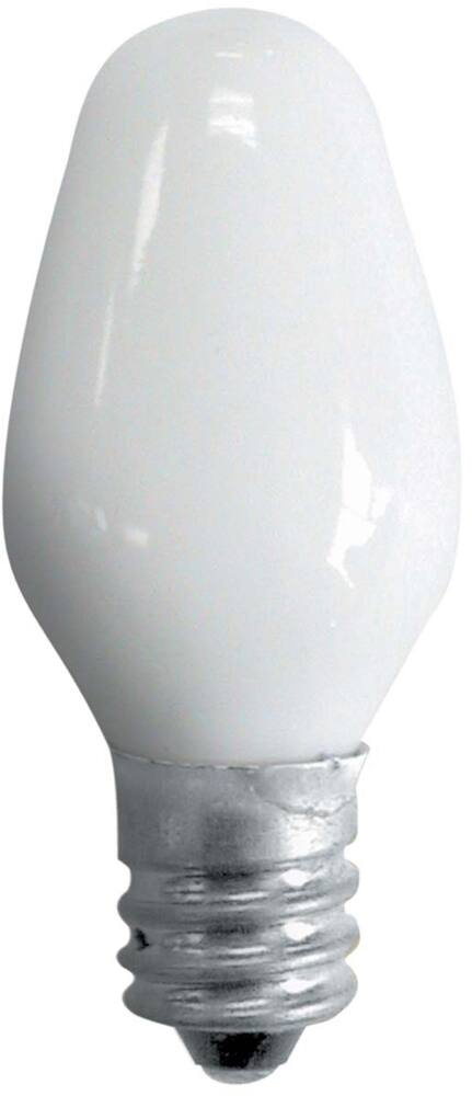 NOMA C7 E12 Base Night Dimmable Incandescent Light Bulbs, 12 Lumens, Warm White, 4W, 4-pk