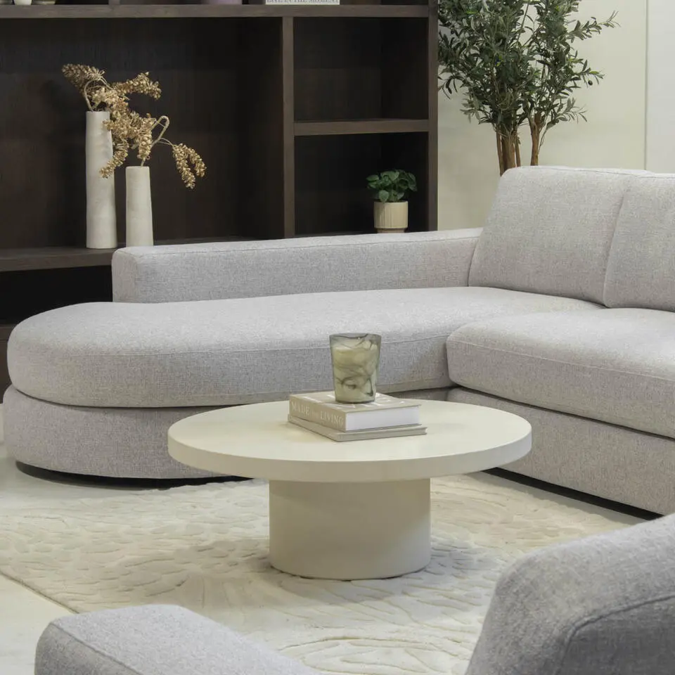 Salontafel Beige Eco Composiet - 90x90x30cm - Eden