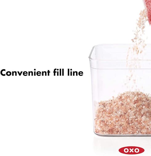 2 X Oxo Good Rectangle Short 1600Ml Air Tight 1.6L Pop 2.0 Container