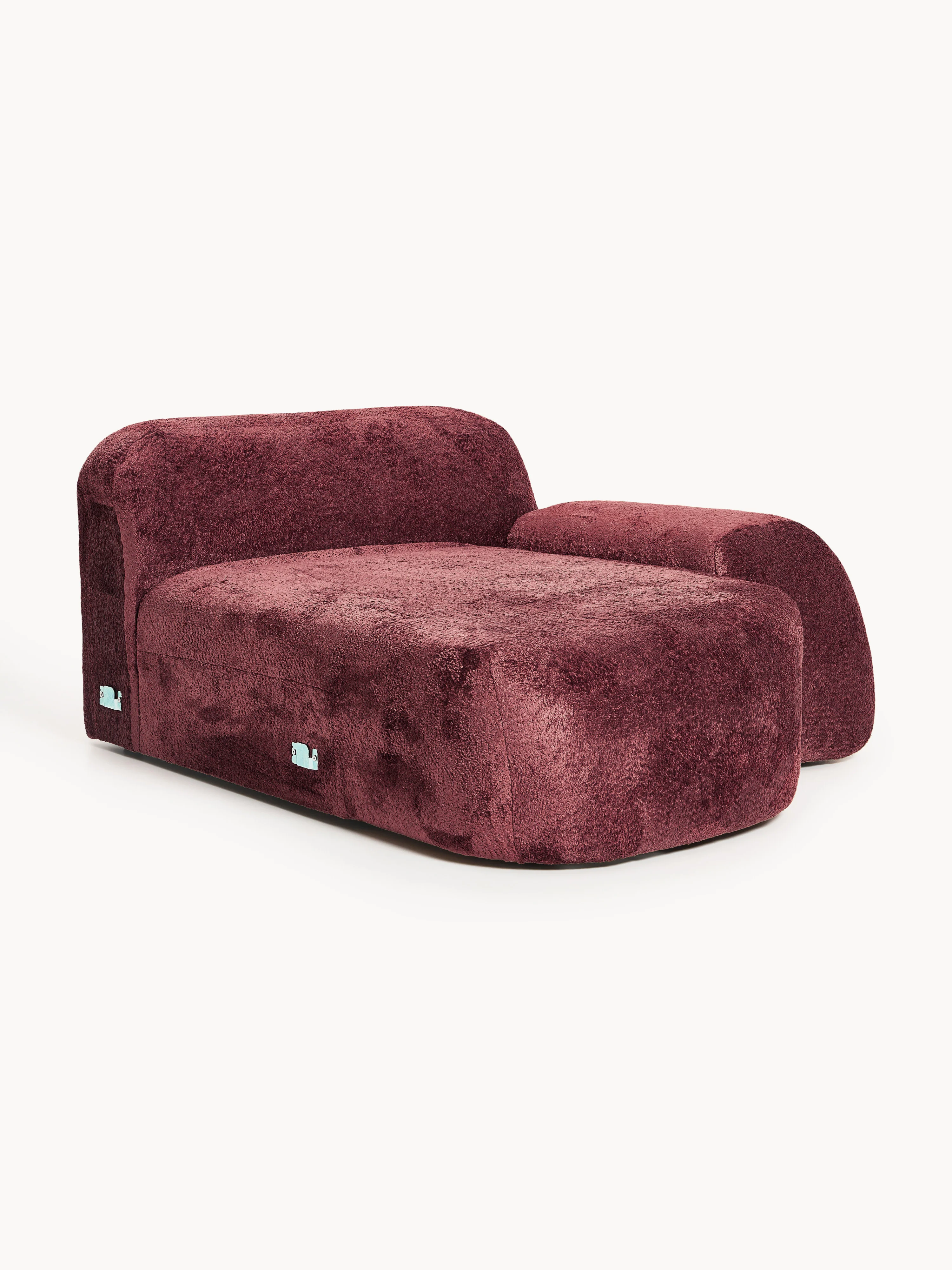 Chaise Corner Module Wolke aus Teddy-Bouclé