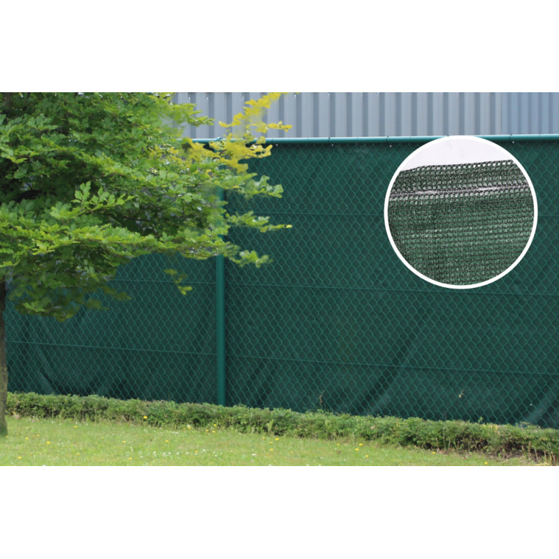Toile brise-vue Ombra occultant à 95 % vert 2 x 10 m GIARDINO
