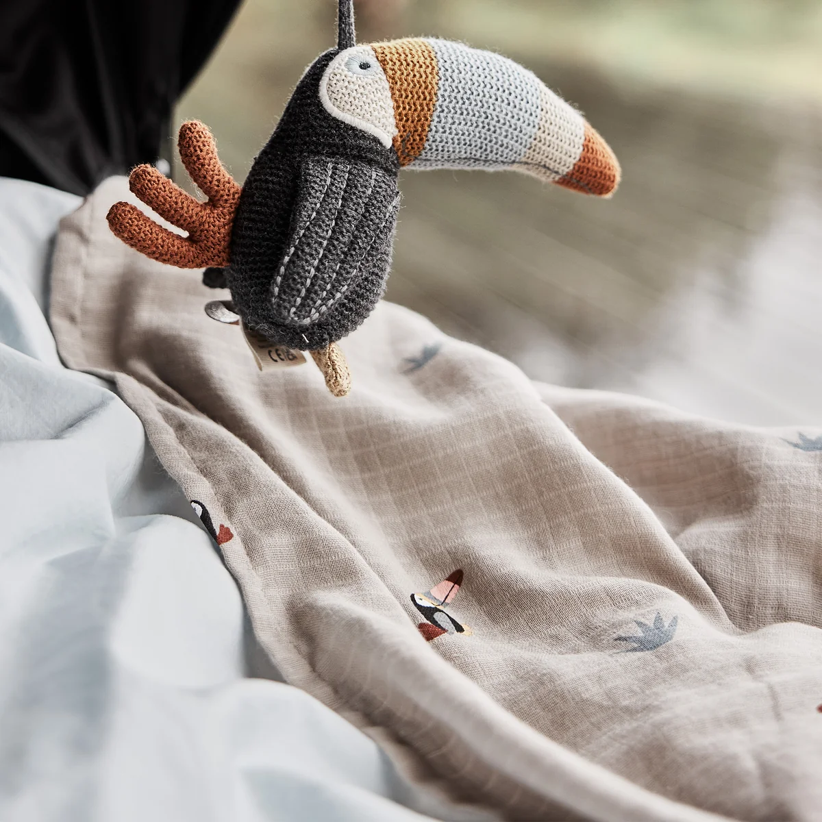 OYOY Mini - Toucan Musselintücher, clay / caramel (2er-Set)