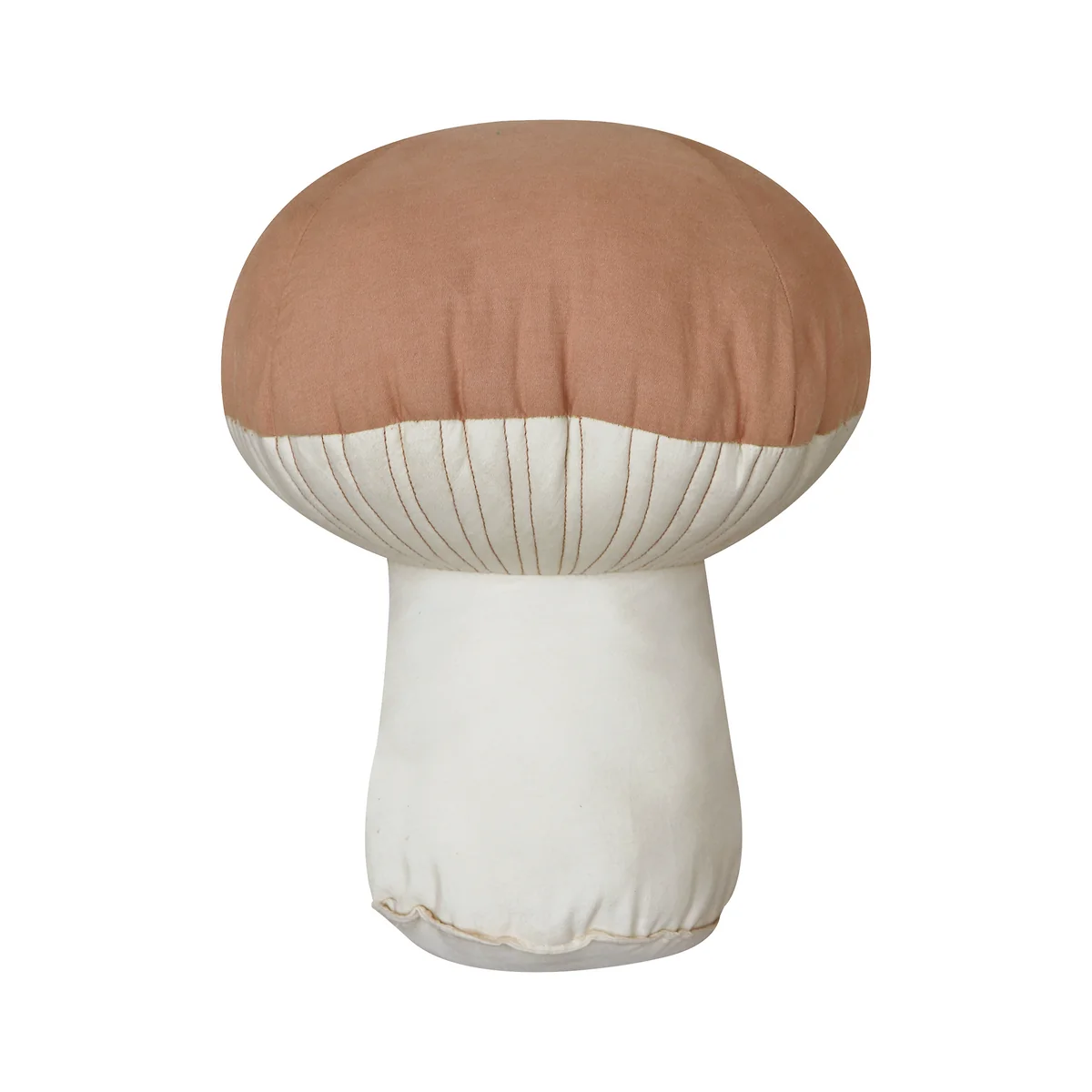 Lorena Canals - Fliegenpilz Kissen, Ø 25 x 30 cm, natur / chestnut
