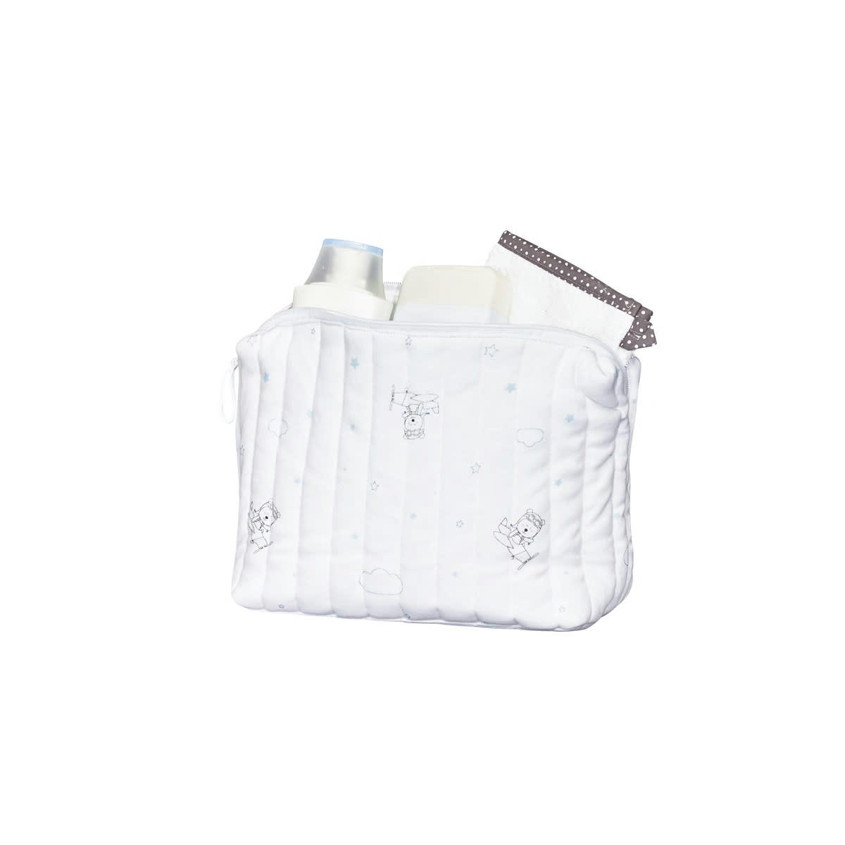 LAZARE - Trousse de toilette en coton Bio blanc